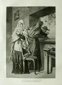 Antica Xilografia = Balearic Type and Costumes - IBIZA WOMAN - España=1883 - Picture 1 of 1