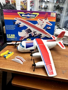 Vintage 1988 Galoob Micro Machines C-7 Air Cargo Action Playset with Box 6418 - Picture 1 of 5