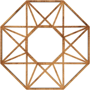 1/2 In. X 20 In. X 20 In. Guardian Architectural Grade PVC Peirced Ceiling Medal - Picture 1 of 12