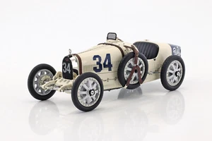 New CMC Bugatti Type 35 #34 USA 1:18 Model Car Cream M100-006 KidBX - Picture 1 of 5