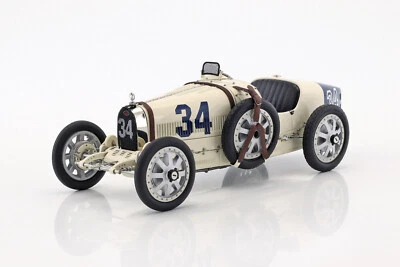 New CMC Bugatti Type 35 #34 USA 1:18 Model Car Cream M100-006 KidBX - Image 1 of 4