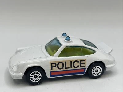 Vintage 1973 Corgi Juniors Gt Britain Diecast Toy Porsche Carrera Police Car  - Image 1 of 4