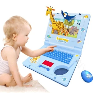 Children's Laptop Early Education Toy With Lights Music Learning Tool Toddlers - Picture 1 of 6