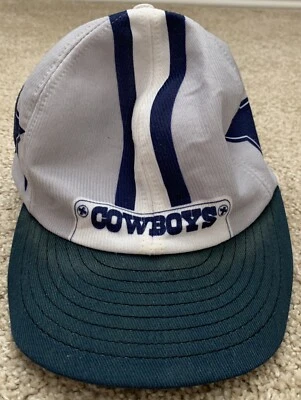 Chapéu Snapback Vintage Deadstock Dallas Cowboys NFL Oficialmente Licenciado Chapéu Capacete - Imagem 1 de 4