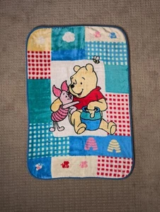 Vintage Disney Crown Crafts Winnie the Pooh Piglet Honey Pot Fleece Baby Blanket - Picture 1 of 7