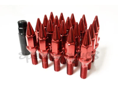 Z RACING Spike Lug Bolts Red 88mm 12X1.5mm For BMW Z3 Z4 Z8 Cone Seat Foto 1 de 3