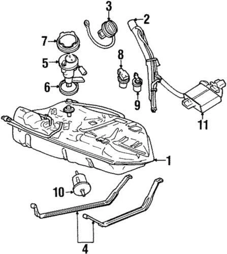 Bomba de combustible eléctrica genuina Ford Mercury Cougar Contour 1998-2000 F8RZ-9H307-BE Foto 1 de 1