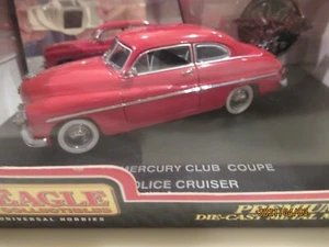 1:43 Eagle Collectibles 1949 Mercury Club Coupe Police Cruiser - red  - Picture 1 of 3