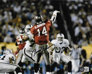 BRAD JOHNSON Signed Autographed 8x10 Photo Beckett BAS COA Tampa Bay Buccaneers - Picture 1 of 2