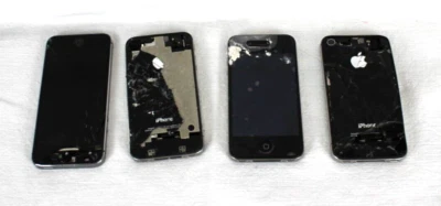 Apple iPhone 5s-16GB-Lot of 4 Silver A1533 (GSM) -for parts only destroyed - Image 1 of 4
