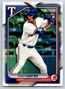 Bowman Evan Carter #46 Texas Rangers novato 2024 - Imagen 1 de 2