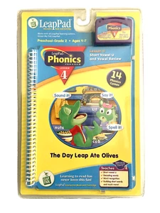 LeapFrog LeapPad Phonics Program Lesson 4 "The Day Leap ate Olives" Age 4-7 NEW - Picture 1 of 2