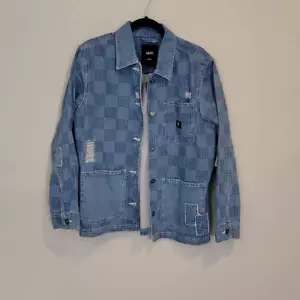 Camicia Giacca Vans Mended Check Stampa Denim Taglia M - Foto 1 di 7