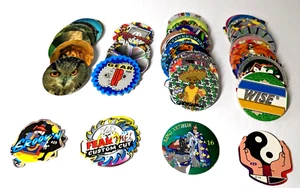 63 POGS Milchkappen inkl Holografie, Tiere, Fear Me, Vintage Sammlung/Lot - Bild 1 von 1