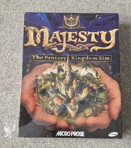 NEW PC Game - MAJESTY - The Fantasy Kingdom Sim - Big Box 2000 Hasbro WOTC - Picture 1 of 6