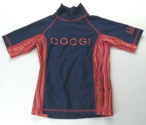 Coogi Shirt Kids Boys Size 5/6 Blue Short Sleeve Pullover with Red and Orange  - Picture 1 of 6