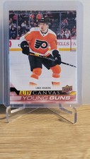LINUS HOGBERG 2022-23 UPPER DECK SERIES 2 UD CANVAS YOUNG GUNS ROOKIE RC C231