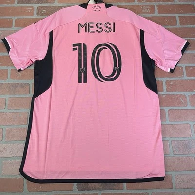 Adidas Mens XL Slim Inter Miami CF 24/25 Messi Home Authentic Jersey NWT $180 - Image 1 of 4