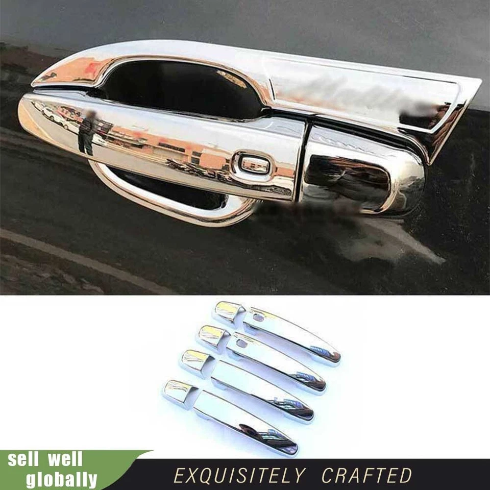 For Chevrolet Malibu 2019-2022 Chrome ABS Exterior Side Door Handle Cover Trims Foto 1 de 4