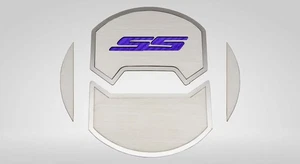 AC Vent Covers Purple Carbon Fiber "SS" Inlay 8pc fits 10-15 Chevy Camaro SS - Picture 1 of 2