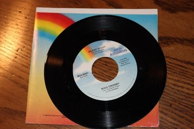 NEW VINYL 45 BING CROSBY SILENT NIGHT B/W ADESTE FIDELES NEW UNPLAYED - Image 1 of 2