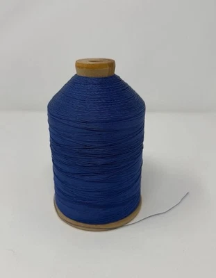 Vtg Gorgeous 1036 Blue Intrinsic Cotton Thread Large Spool Left Twist Glace - Image 1 of 4