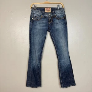 vintage y2k GUESS Bootcut Jeans Womens 26 Western Distressed Denim Marciano - Picture 1 of 13