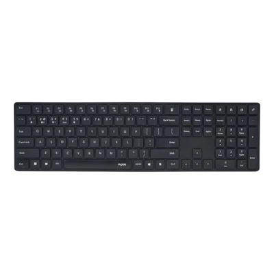 Rapoo Drahtlose Tastatur Wireless Bluetooth Keyboard 2.4GHz QUERTY Dongle - Bild 1 von 4