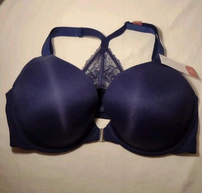 NOVO Sutiã Cacique 40DD Lane Bryant Boost Mergulho Underwire Azul Marinho - Imagem 1 de 4