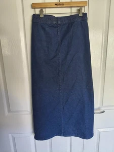 FALDA VAQUERA AZUL OSCURO ULLA POPKEN - PLUS UK Talla 32/34 - Imagen 1 de 3