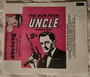 1965 Topps The Man from UNCLE 5c wax wrapper original, tough! Nice condition!! - Picture 1 of 2