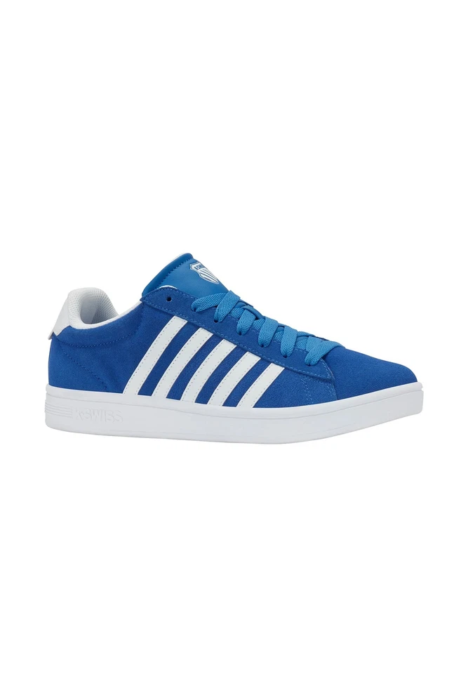 K-Swiss Court Tiebreak II SDE Zapatos De Cuero Para Hombre 09492-444 Azul - Imagen 1 de 4