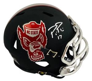 Philip Rivers North Carolina State Wolfpack Signed Mini Helmet Fanatics COA - Picture 1 of 2
