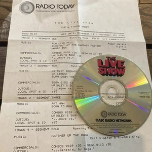 Live Show ABC Radio Cd 1990 Who Thin Lizzy Elton John Springsteen Sega J Geils - Picture 1 of 6