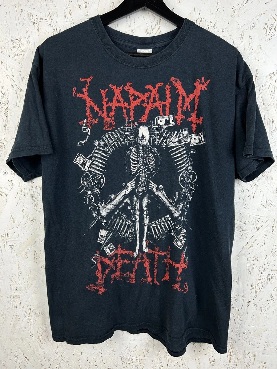 ミュージシャン L DUCK vintage napalm death gism Napalm Death Shirt