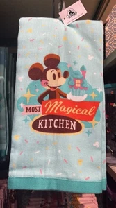 Disney Parks 2025 Mousewares Mickey Mouse Most Magical Kitchen Dish Towel NWT - Picture 1 of 1