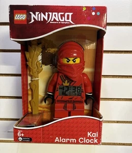 LEGO Ninjago Masters of Spinjitsu Kai Red Ninja Alarm Clock With Sword NIB - Picture 1 of 8