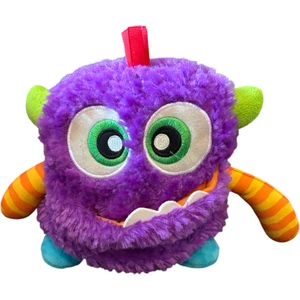 Fisher Price Giggles N Growls 6" Purple Monster Plush Plays Sounds Sensory Toy - Picture 1 of 7