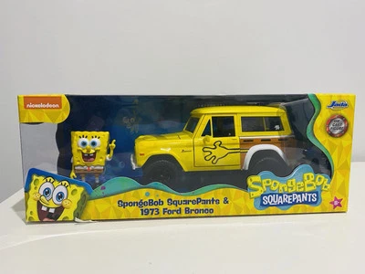 JADA HOLLYWOOD RIDES SPONGE BOB SQUARE PANTS & 1973 FORD BRONCO 1/24 SCALE - Image 1 of 3