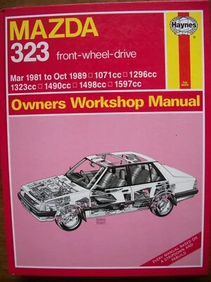 Haynes Owners Workshop Manual no. 1608 Mazda 323 front wheel drive 1981-89 - Image 1 of 2