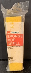 Vintage KMART 9” Length Sponge Mop Refill Super Absorbent 2.25” Wide MADE IN USA - Picture 1 of 4