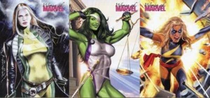 Lote de 3 tarjetas promocionales de Marvel Women of Marvel P1 CP2 P3 - Imagen 1 de 2