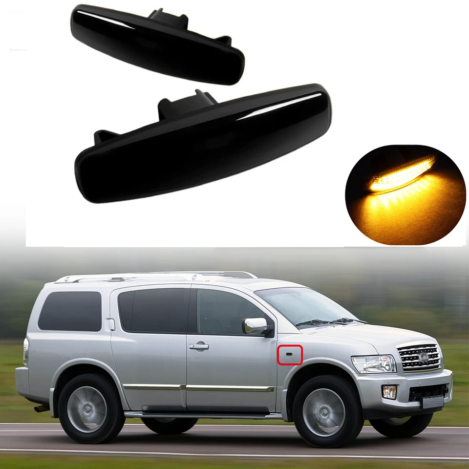 Дымчатые светодиодные габаритные огни для Nissan Pathfinder/Infiniti M35 M45 G35 G37 - Изображение 1 из 4