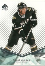 2011-12 SP Authentic Rookie Extended Tomas Vincour #R24 Dallas Stars
