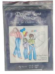 Modello jeans di design multitaglia bambini 4-12 anni Peggy Layton NOS - Foto 1 di 4