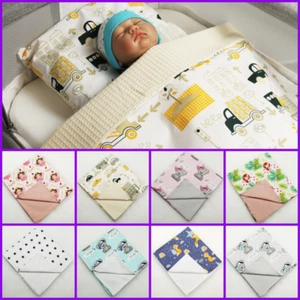 BABY BLANKET for bedside crib BED PRAM cot bed waffle cotton 70x80 100x75 cm - Picture 1 of 55