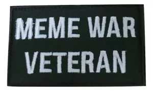 Toppa morale ricamato gancio e anello guerra meme veterano - Foto 1 di 1
