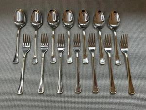 Giorinox 24k vergoldet Besteck Pasta Spaghetti Gabel Löffel 18/10 Italien x14 - Bild 1 von 5