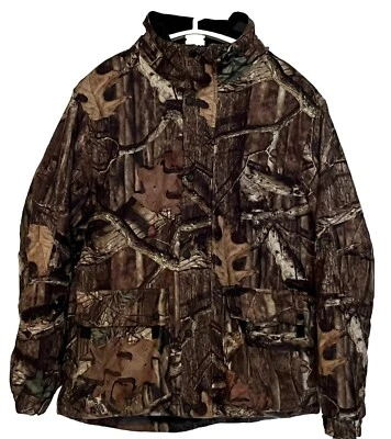 Coat Camo Hunting Men’s Medium Mossy Oak Insulated Break Up Infinity Camouflage - Image 1 of 4