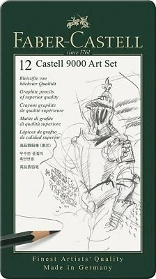 Faber-Castell 9000 Kunst-Set Bleistift 12 Dose Set - Bild 1 von 3